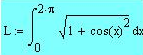 Формула расчета длины синусоиды